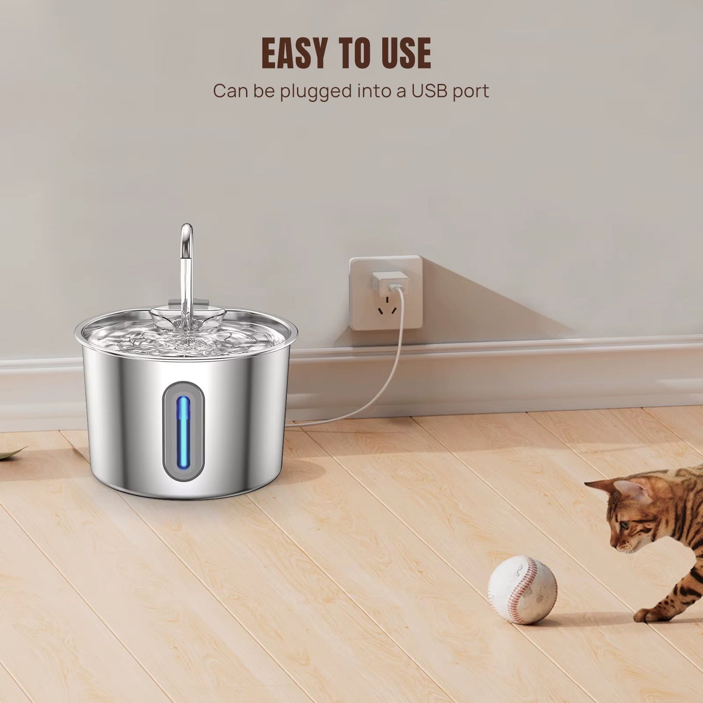 Purrstream Starter Bundle — Fountain + 4 Months of Filters (Save 20%)