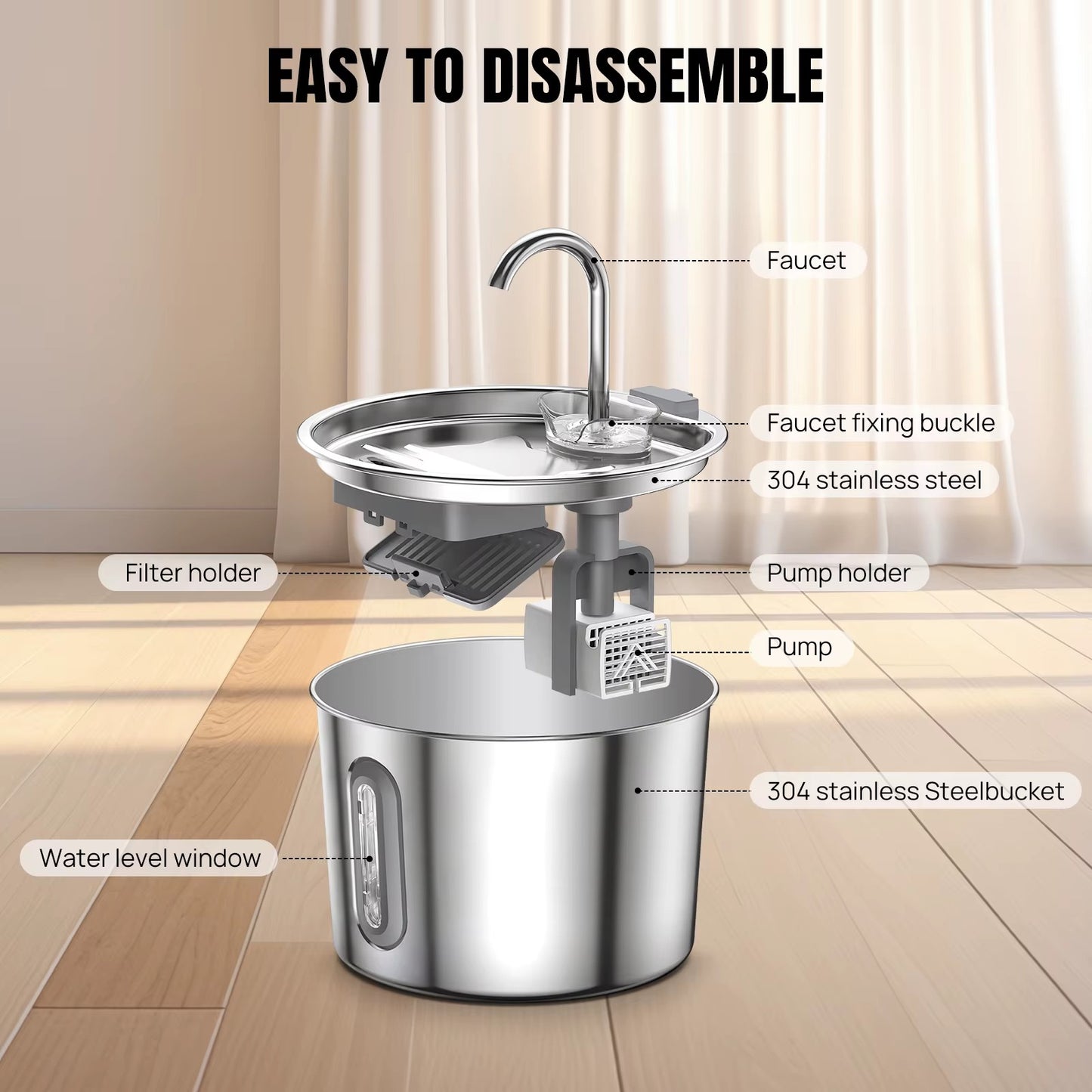 Purrstream Cat Water Fountain — 2L, Whisper-Quiet, Filtered